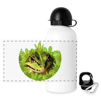 Frog King Prince Tree Frog - Panoramic Thermal Bottle with Lid 500 ml - white - Front