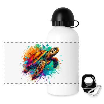 Turtle - Panoramic Thermal Bottle with Lid 500 ml - white - Front