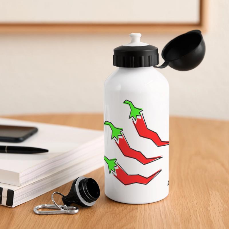 three pepperonis Panoramic Thermal Bottle with Lid 500 ml