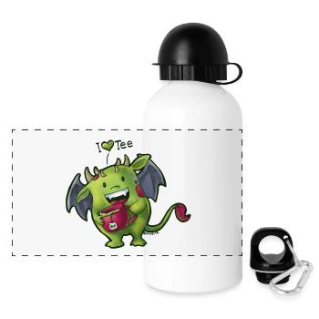Tee Monster - Panoramic Thermal Bottle with Lid 500 ml - white - Front