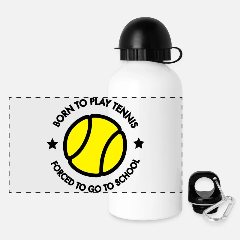 Tennis Kid - Panoramic Thermal Bottle with Lid 500 ml - white