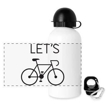 Faisons du vélo - Gourde panoramique avec couvercle 500 ml - blanc - Devant