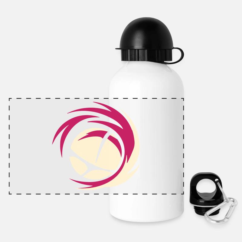 Volleyball - Panoramic Thermal Bottle with Lid 500 ml - white