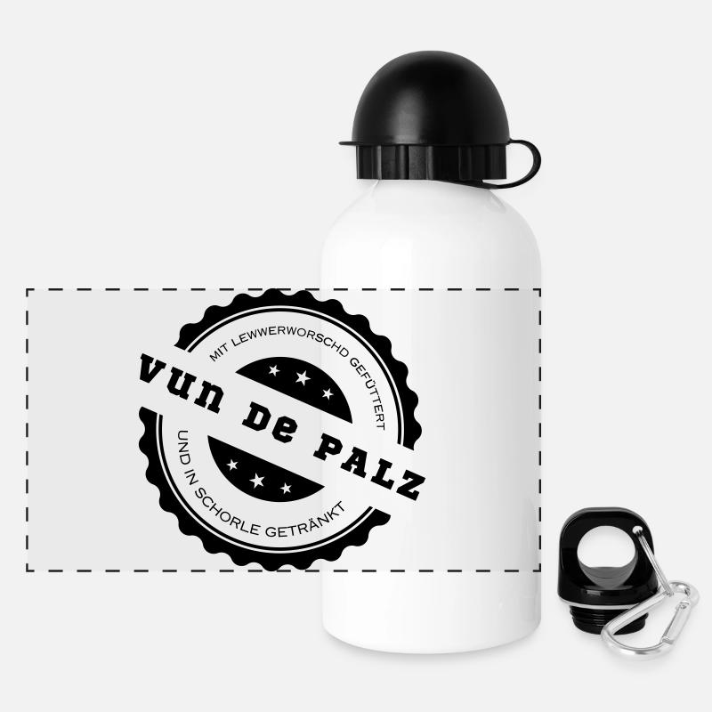 certifié - Gourde panoramique avec couvercle 500 ml - blanc