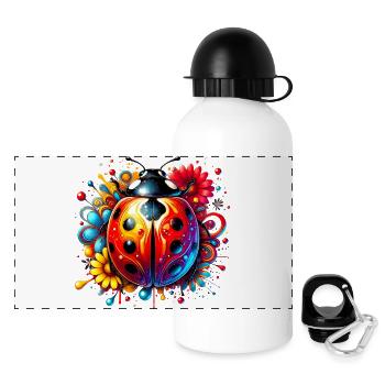 Ladybird - Panoramic Thermal Bottle with Lid 500 ml - white - Front