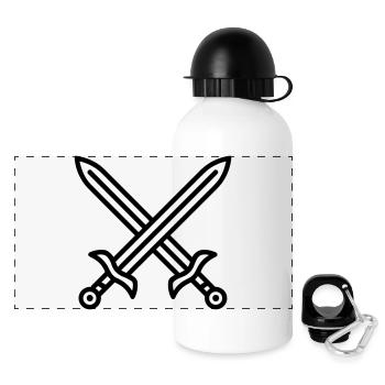 Sword Combat - Panoramic Thermal Bottle with Lid 500 ml - white - Front