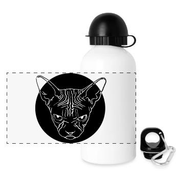 Sphinx Head - Panoramic Thermal Bottle with Lid 500 ml - white - Front