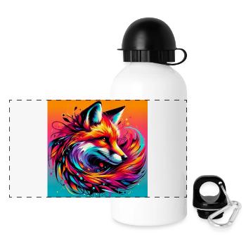 fox - Panoramic Thermal Bottle with Lid 500 ml - white - Front