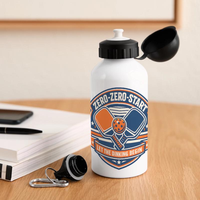 Zero-Zero-Start Drinking Badge Panoramic Thermal Bottle with Lid 500 ml