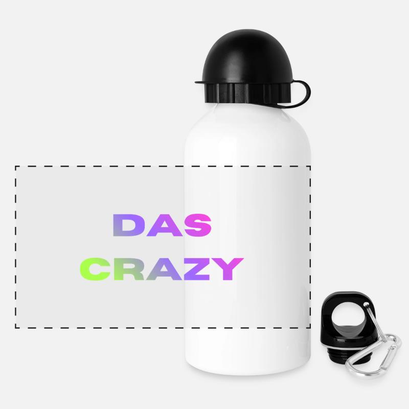 The Crazy - Panoramic Thermal Bottle with Lid 500 ml - white