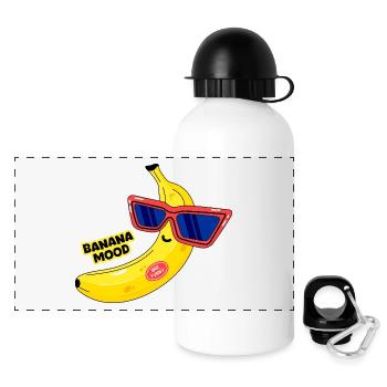 Banana - Panoramic Thermal Bottle with Lid 500 ml - white - Front