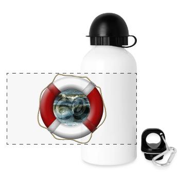 Lifebuoy - 60 years - birthday - Panoramic Thermal Bottle with Lid 500 ml - white - Front