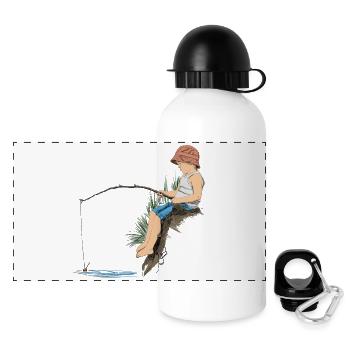 Angler - Panoramic Thermal Bottle with Lid 500 ml - white - Front