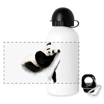 Panda - Panoramic Thermal Bottle with Lid 500 ml - white - Front