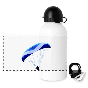 Paragliding - Panoramic Thermal Bottle with Lid 500 ml - white - Front