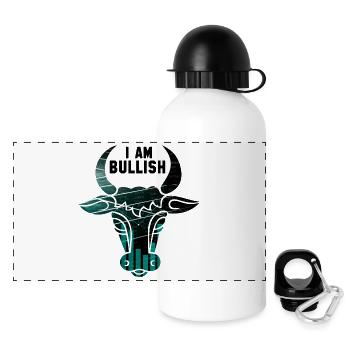 I'm bullish stock market shares gift - Panoramic Thermal Bottle with Lid 500 ml - white - Front
