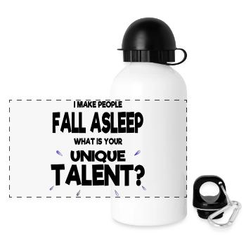 Anesthesia anesthesiologist superpowers gift funny - Panoramic Thermal Bottle with Lid 500 ml - white - Front
