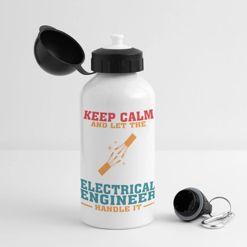 Funny Electrical Engineering Quote for Electrical Panoramic Thermal Bottle with Lid 500 ml