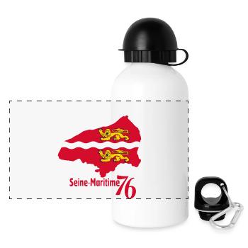 Seine Maritime - Panoramic Thermal Bottle with Lid 500 ml - white - Front