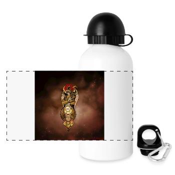 Horus et l’œil qui voit tout - Gourde panoramique avec couvercle 500 ml - blanc - Devant
