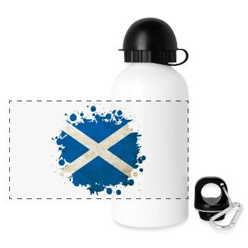Scotland blob flags design - Panoramic Thermal Bottle with Lid 500 ml - white - Front