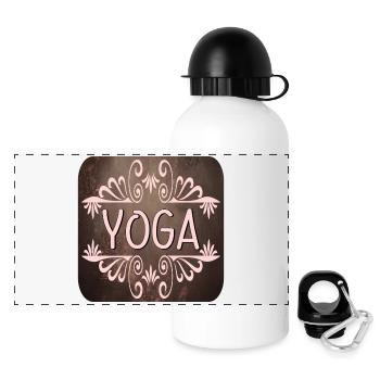 CADEAUX DE YOGA - SPORTS - Gourde panoramique avec couvercle 500 ml - blanc - Devant