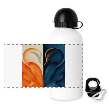 Dear Swans - Panoramic Thermal Bottle with Lid 500 ml - white - Front