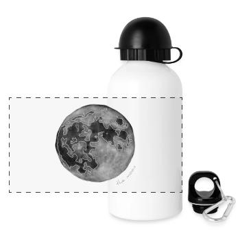 MOND - Panorama Trinkflasche mit Deckel 500 ml - Weiß - Vorne