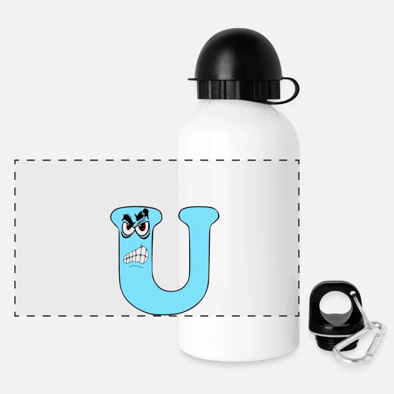 U - Panoramic Thermal Bottle with Lid 500 ml - white