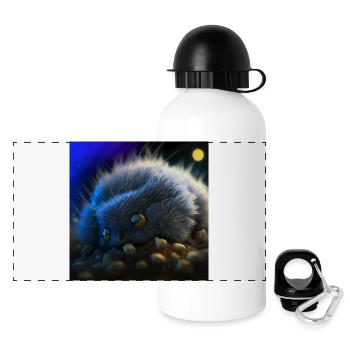 Photo macro creature 07 - Panoramic Thermal Bottle with Lid 500 ml - white - Front