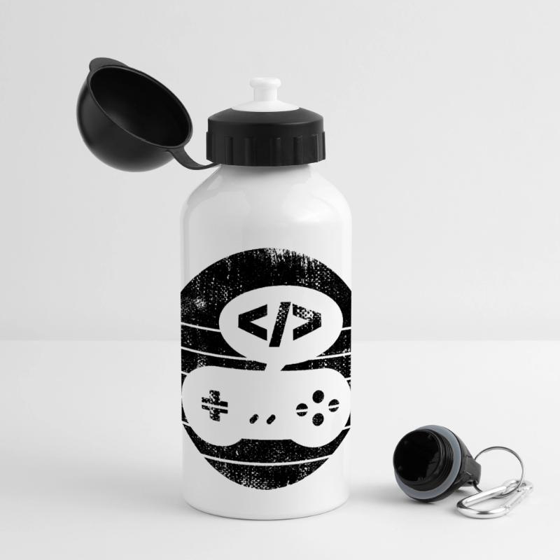 Video Game Programmer Panoramic Thermal Bottle with Lid 500 ml