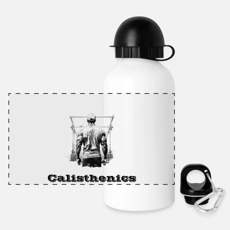 Calisthenics - Panoramic Thermal Bottle with Lid 500 ml - white