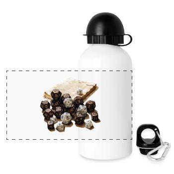W20 avec t-shirt RPG fantastique arch de jeu de rôle - Gourde panoramique avec couvercle 500 ml - blanc - Devant