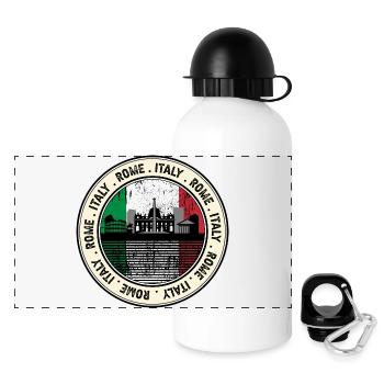 Rome Italy - Panoramic Thermal Bottle with Lid 500 ml - white - Front