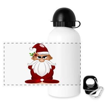 CHRISTMAS SANTA DAD - PEOPLE OF COLOUR DIVERSITY - Panoramic Thermal Bottle with Lid 500 ml - white - Front