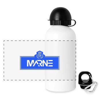 Marl - Panoramic Thermal Bottle with Lid 500 ml - white - Front