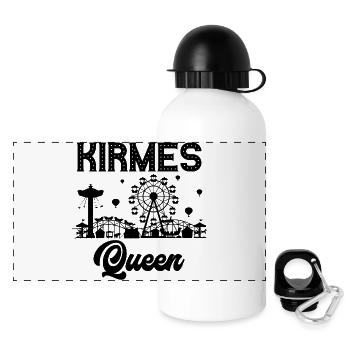Funfair, Queen, Fair, Fair, Folk Festival - Panoramic Thermal Bottle with Lid 500 ml - white - Front