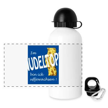 NOODLE TAP - Panoramic Thermal Bottle with Lid 500 ml - white - Front