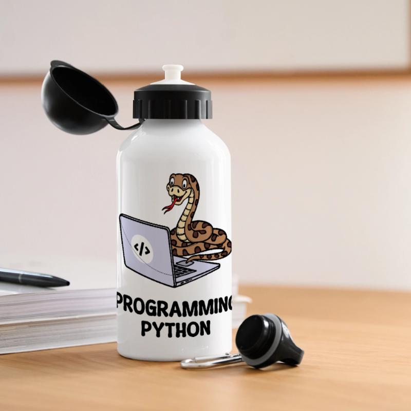 Developer Lustige Sprüche Programmierer Computer Panorama Trinkflasche mit Deckel 500 ml