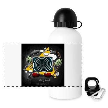 good for you - square - Panoramic Thermal Bottle with Lid 500 ml - white - Front