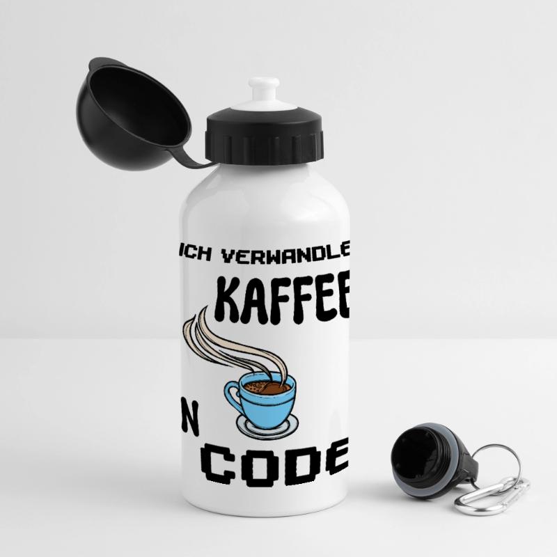 Coden Computerfreak Déclaration du développeur Nerd Gourde panoramique avec couvercle 500 ml