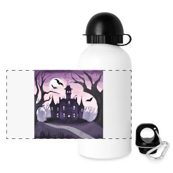 Gotisches Herrenhaus. - Panorama Trinkflasche mit Deckel 500 ml - Weiß - Vorne