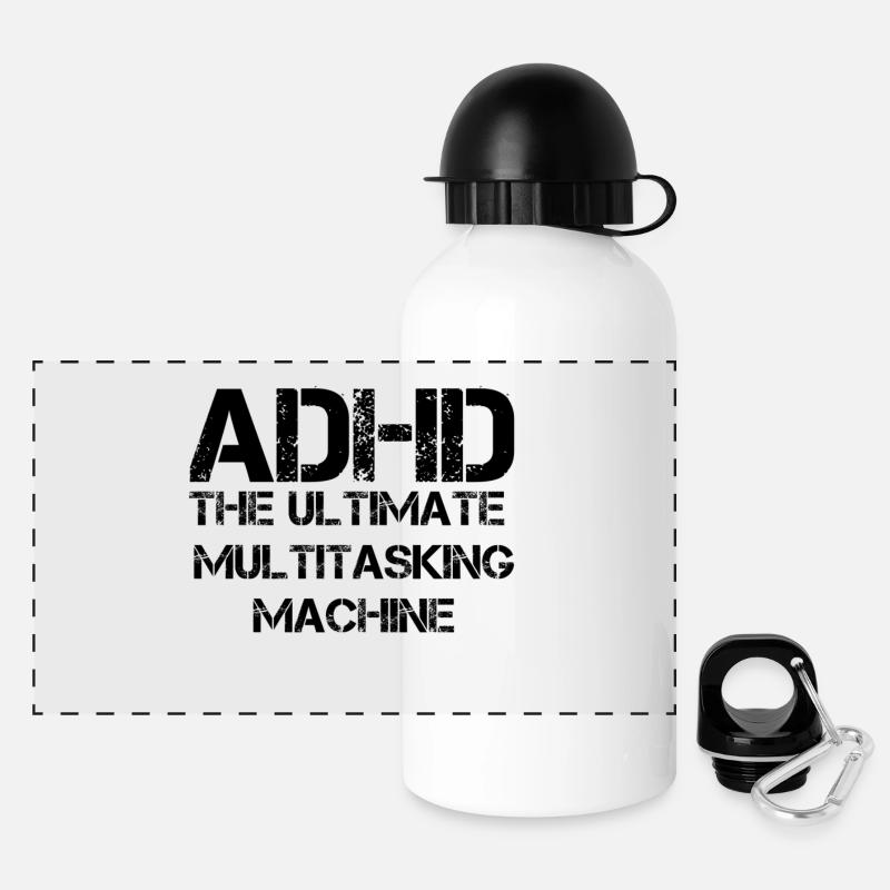 ADHD - Panoramic Thermal Bottle with Lid 500 ml - white