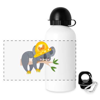 ARTISAN KOALA BEAR - Panoramic Thermal Bottle with Lid 500 ml - white - Front