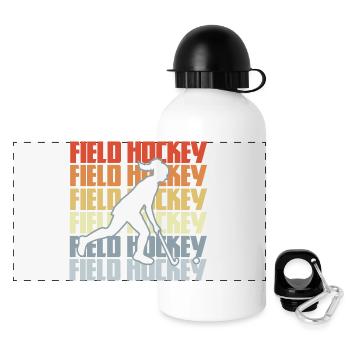 Vintage Hockey - Panoramic Thermal Bottle with Lid 500 ml - white - Front