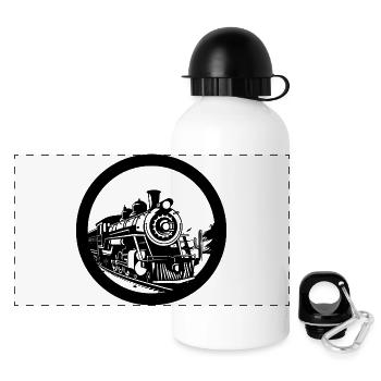 Locomotive - Panoramic Thermal Bottle with Lid 500 ml - white - Front
