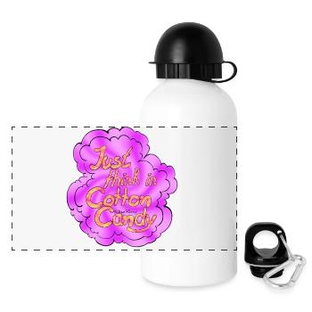 Cotton Candy Thinking Extra Shine - Panoramic Thermal Bottle with Lid 500 ml - white - Front