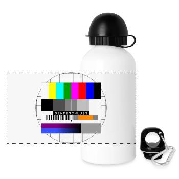 Modèle de test de l’échéance de diffusion - Gourde panoramique avec couvercle 500 ml - blanc - Devant