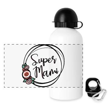 Awesome Mommy - Panoramic Thermal Bottle with Lid 500 ml - white - Front