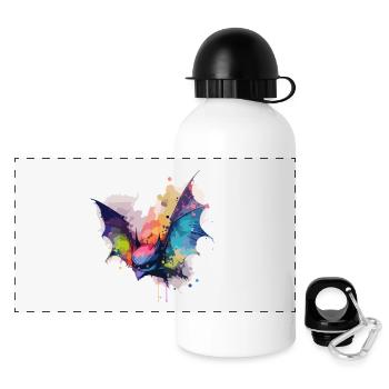 Neon Bat - Panoramic Thermal Bottle with Lid 500 ml - white - Front